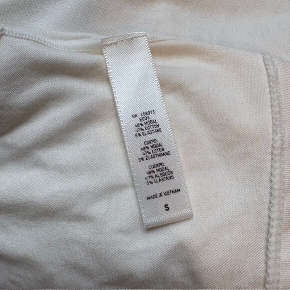 NWOT SKIMS Off-White SKIMS Boyfriend Sleep Crop Tank Top, Size: Small - Picture 7 of 7